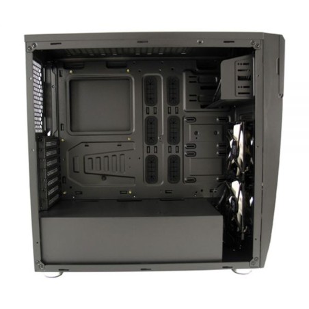 LC-Power Midi-Tower, boîtier de jeu ATX 987B, Silent Slinger, noir, sans alimentation