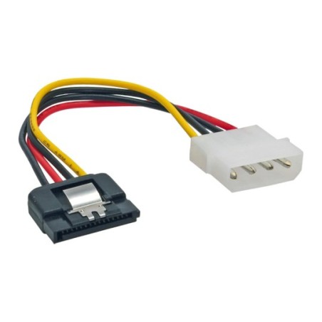 Câble adaptateur d'électricité SATA, InLine®, 1x 5,25" fem. à 15pin SATA mâle, 0,15m