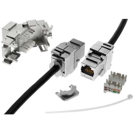 RJ45 Bu/LSA insert, SNAP-In, Cat.6a