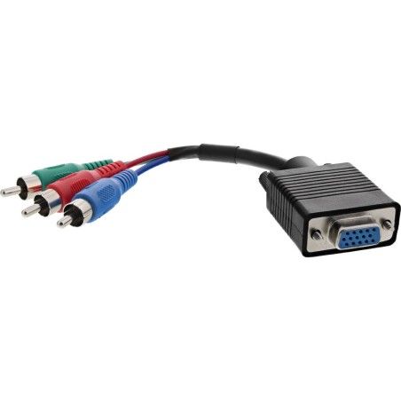 VGA RGB Adapter Câble, VGA prise femelle à 3x connecteur Cinch, 15cm